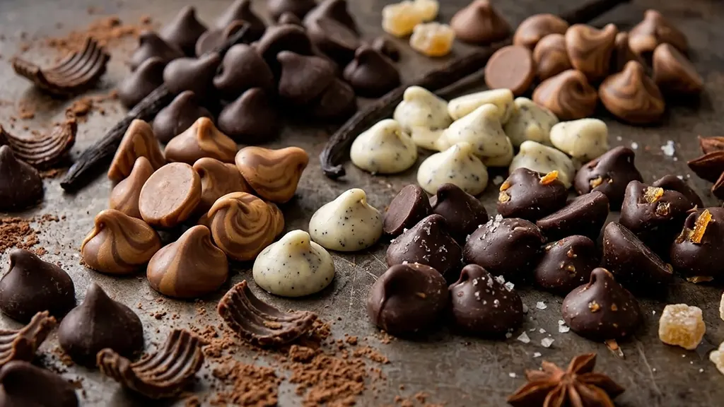Flavored Chocolate Chips for Baking